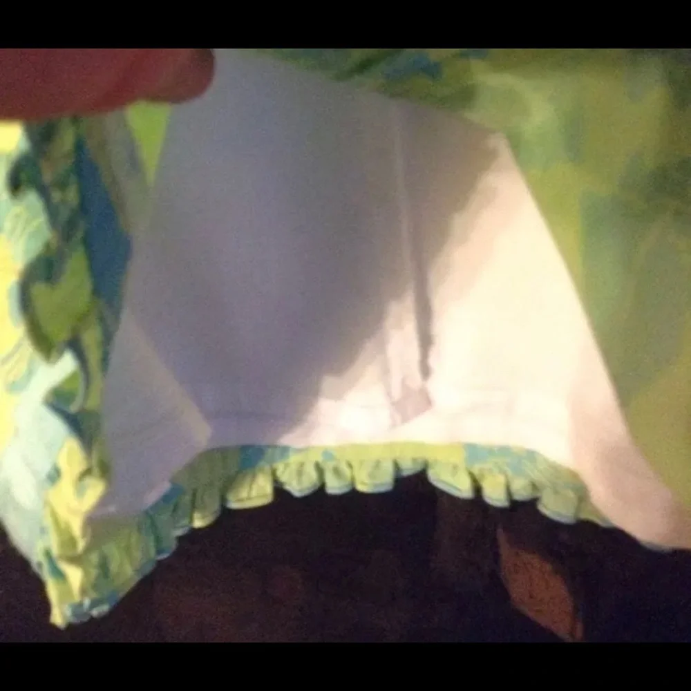 Lilly Pulitzer Yellow and Blue Strapless Shell-Print Dress - Picture 6 of 8